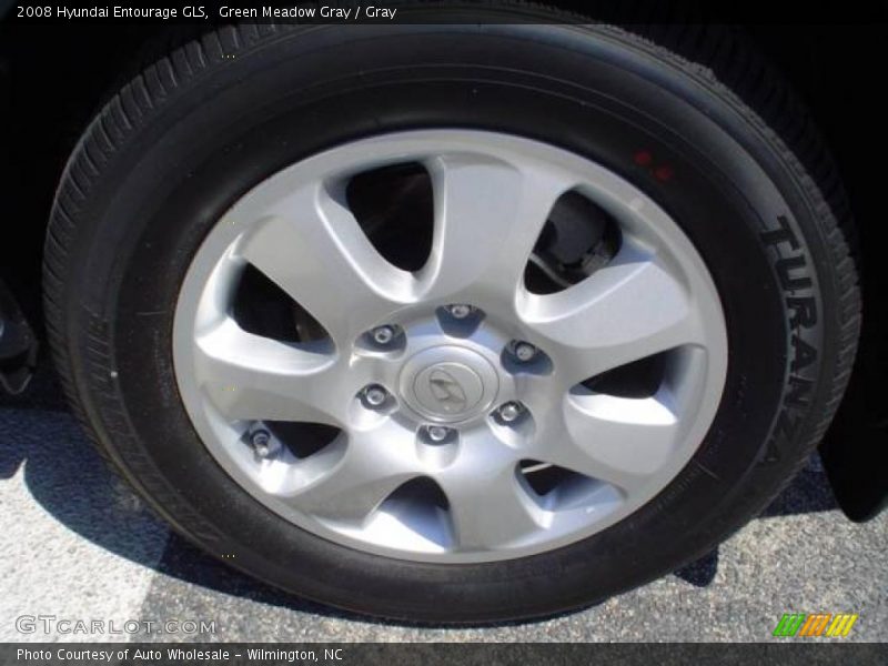 Green Meadow Gray / Gray 2008 Hyundai Entourage GLS