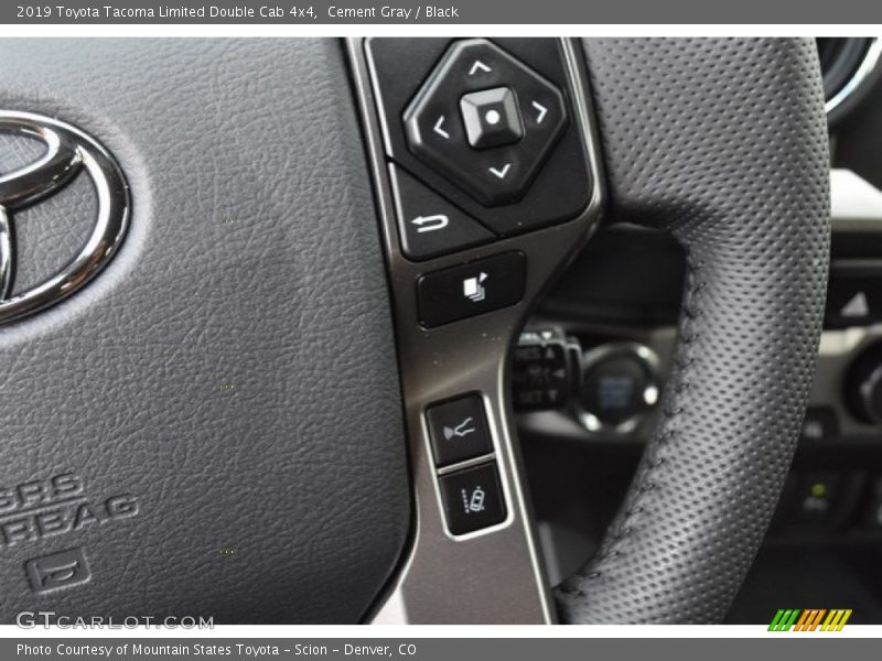 Cement Gray / Black 2019 Toyota Tacoma Limited Double Cab 4x4