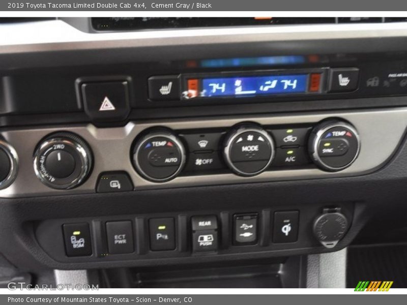 Cement Gray / Black 2019 Toyota Tacoma Limited Double Cab 4x4
