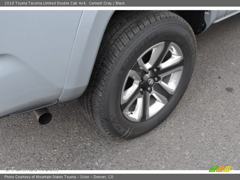 Cement Gray / Black 2019 Toyota Tacoma Limited Double Cab 4x4