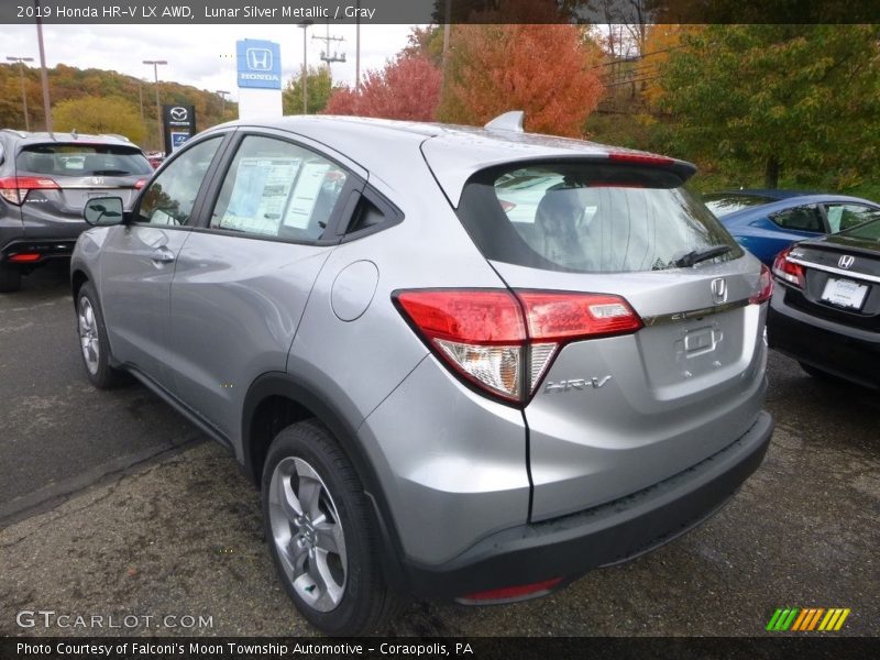 Lunar Silver Metallic / Gray 2019 Honda HR-V LX AWD