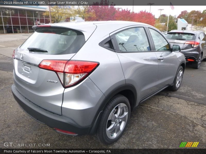 Lunar Silver Metallic / Gray 2019 Honda HR-V LX AWD