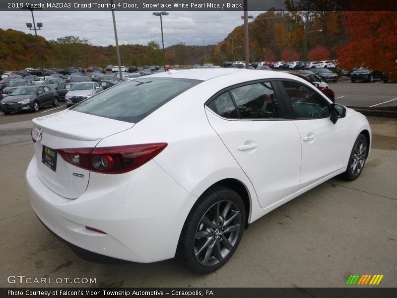 Snowflake White Pearl Mica / Black 2018 Mazda MAZDA3 Grand Touring 4 Door