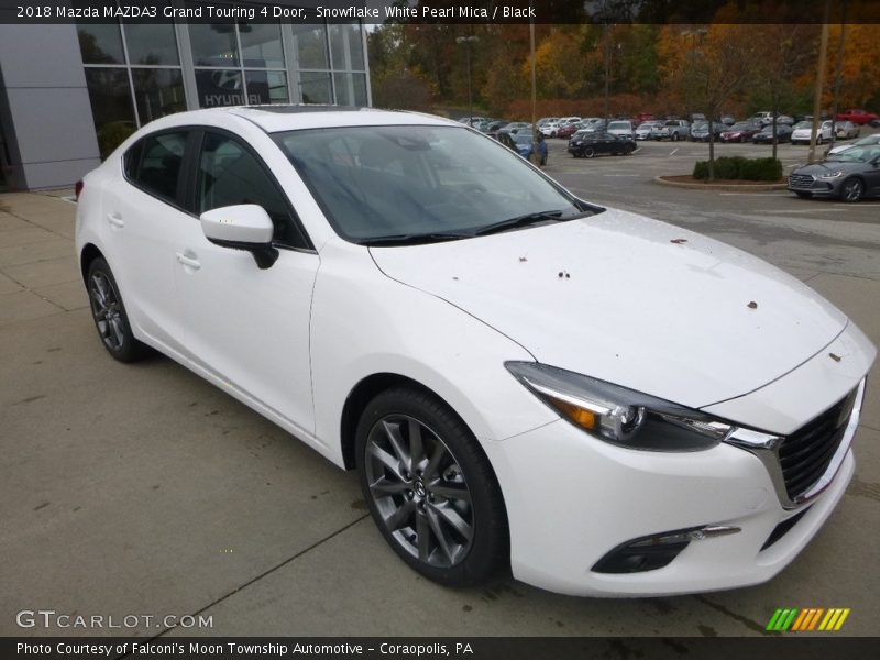 Snowflake White Pearl Mica / Black 2018 Mazda MAZDA3 Grand Touring 4 Door