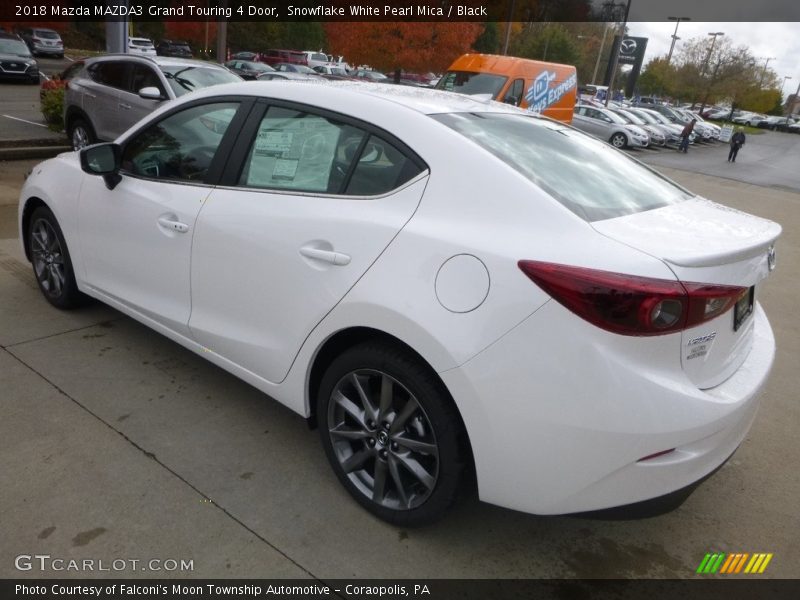 Snowflake White Pearl Mica / Black 2018 Mazda MAZDA3 Grand Touring 4 Door