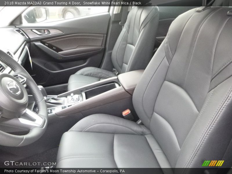 Snowflake White Pearl Mica / Black 2018 Mazda MAZDA3 Grand Touring 4 Door