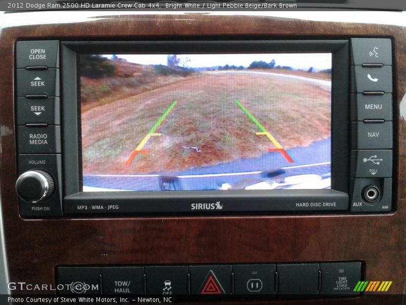 Bright White / Light Pebble Beige/Bark Brown 2012 Dodge Ram 2500 HD Laramie Crew Cab 4x4