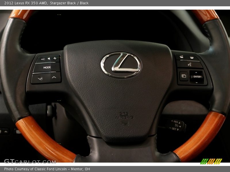 Stargazer Black / Black 2012 Lexus RX 350 AWD