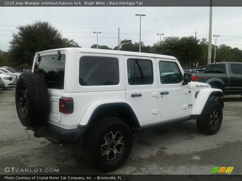 Bright White / Black/Heritage Tan 2018 Jeep Wrangler Unlimited Rubicon 4x4