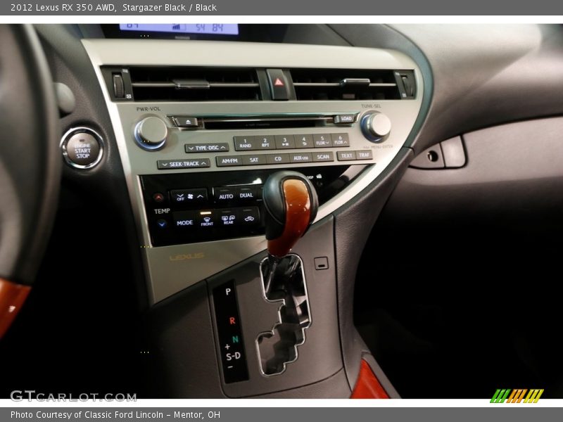 Stargazer Black / Black 2012 Lexus RX 350 AWD