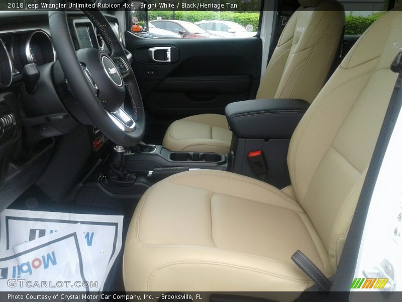 Bright White / Black/Heritage Tan 2018 Jeep Wrangler Unlimited Rubicon 4x4