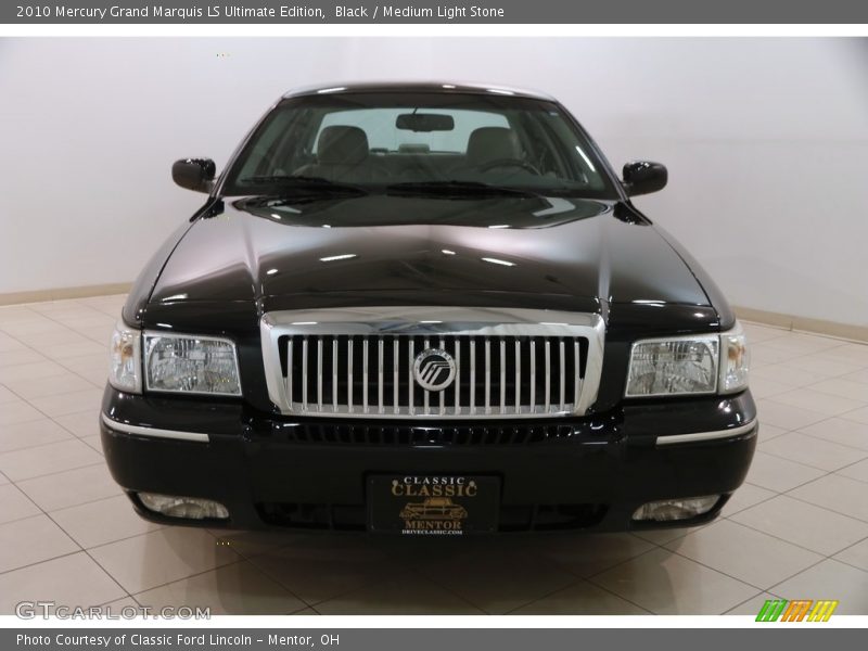 Black / Medium Light Stone 2010 Mercury Grand Marquis LS Ultimate Edition