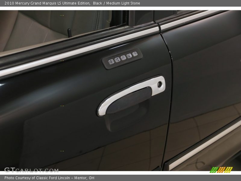 Black / Medium Light Stone 2010 Mercury Grand Marquis LS Ultimate Edition