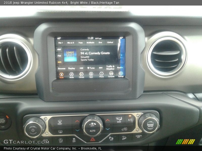 Bright White / Black/Heritage Tan 2018 Jeep Wrangler Unlimited Rubicon 4x4