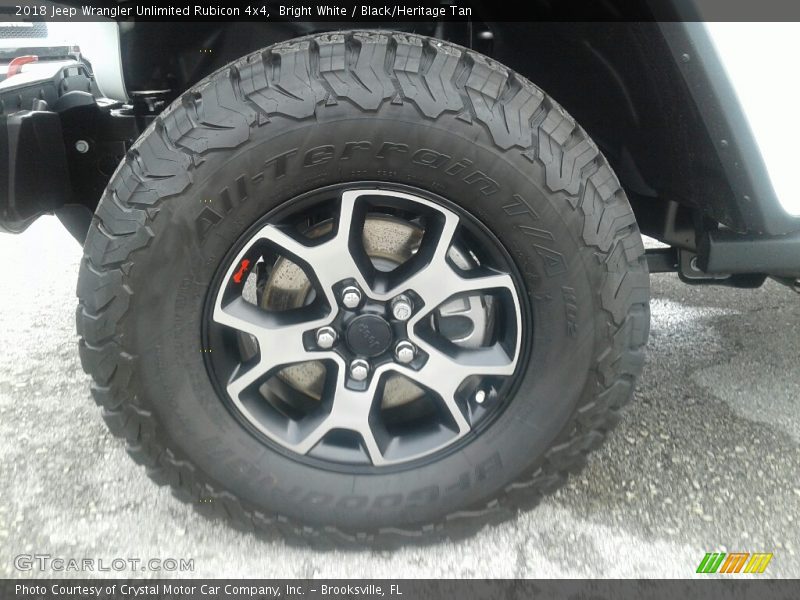 Bright White / Black/Heritage Tan 2018 Jeep Wrangler Unlimited Rubicon 4x4