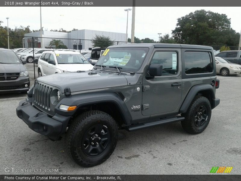 Sting-Gray / Black 2018 Jeep Wrangler Sport 4x4