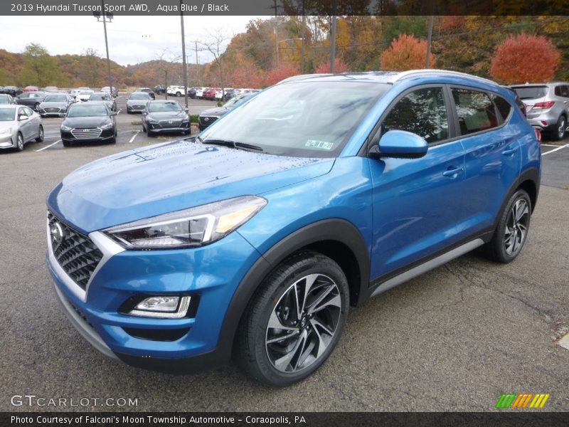 Front 3/4 View of 2019 Tucson Sport AWD