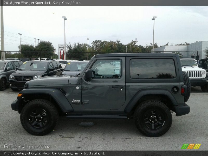 Sting-Gray / Black 2018 Jeep Wrangler Sport 4x4