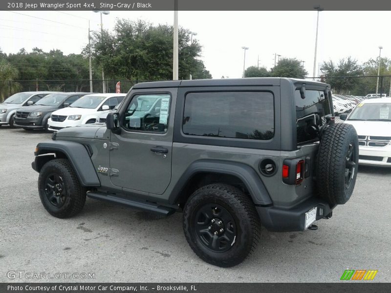 Sting-Gray / Black 2018 Jeep Wrangler Sport 4x4