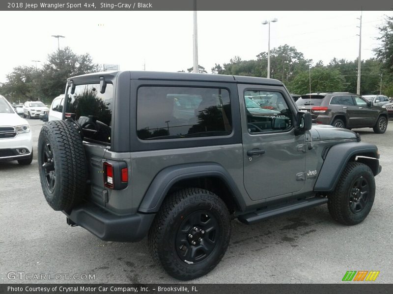 Sting-Gray / Black 2018 Jeep Wrangler Sport 4x4