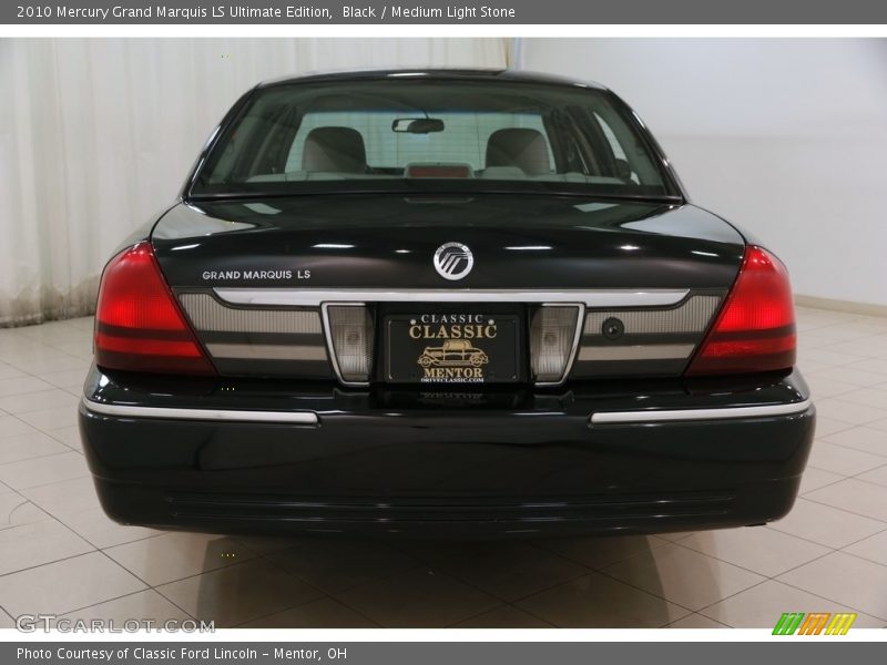 Black / Medium Light Stone 2010 Mercury Grand Marquis LS Ultimate Edition