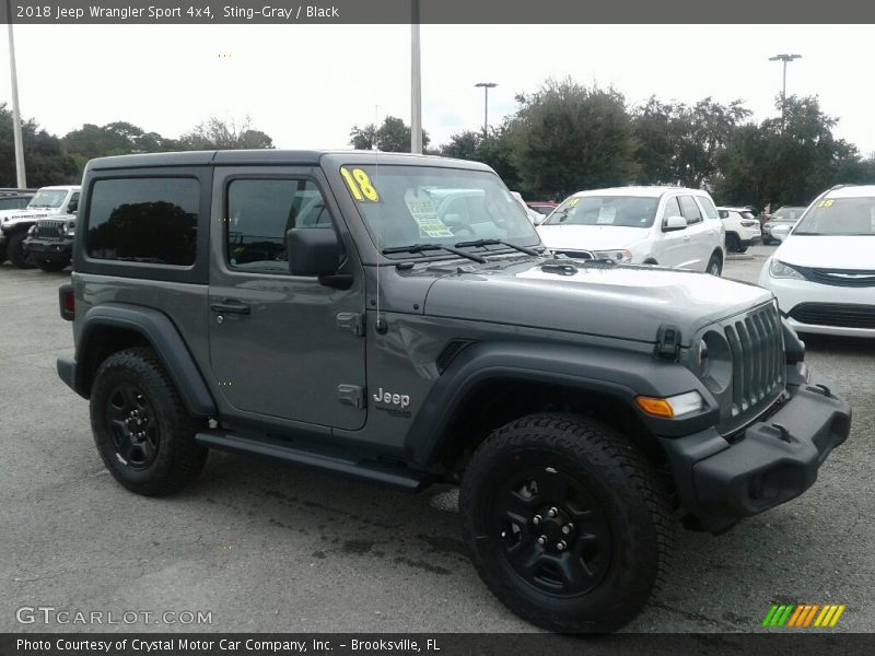 Sting-Gray / Black 2018 Jeep Wrangler Sport 4x4