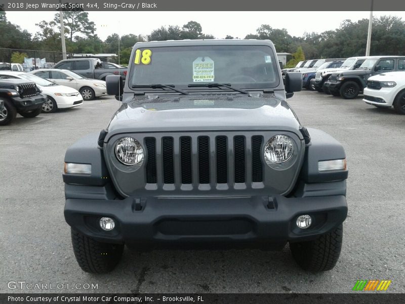 Sting-Gray / Black 2018 Jeep Wrangler Sport 4x4