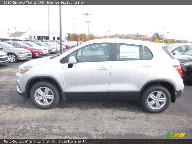 Silver Ice Metallic / Jet Black 2019 Chevrolet Trax LS AWD