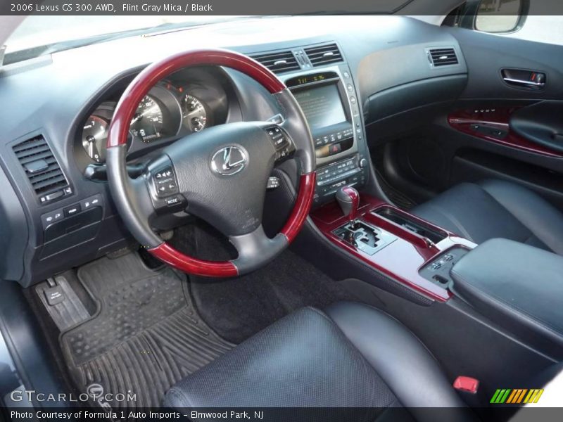 Flint Gray Mica / Black 2006 Lexus GS 300 AWD