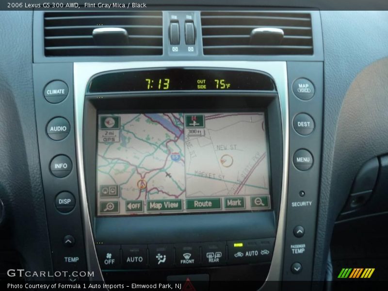 Flint Gray Mica / Black 2006 Lexus GS 300 AWD