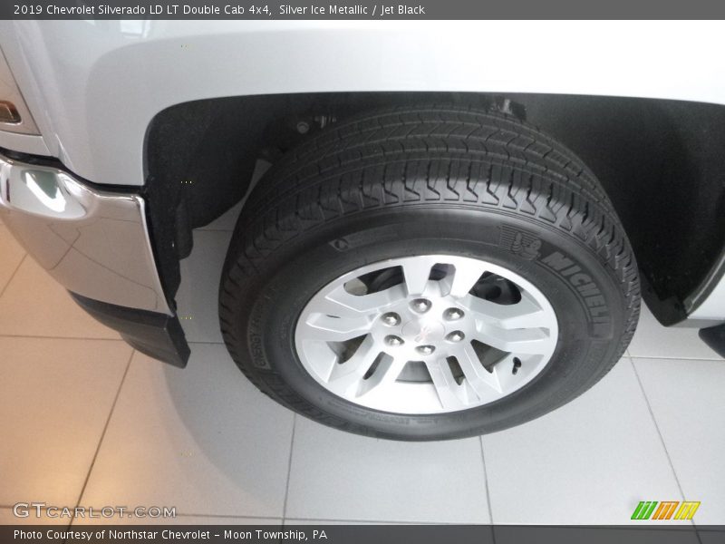 Silver Ice Metallic / Jet Black 2019 Chevrolet Silverado LD LT Double Cab 4x4