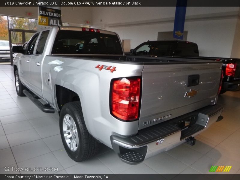 Silver Ice Metallic / Jet Black 2019 Chevrolet Silverado LD LT Double Cab 4x4