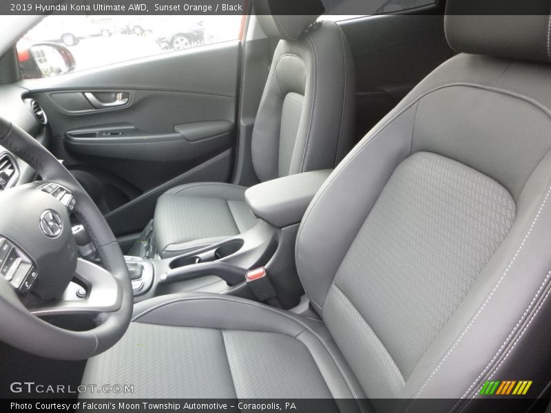 Sunset Orange / Black 2019 Hyundai Kona Ultimate AWD