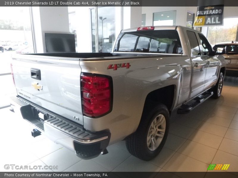 Silver Ice Metallic / Jet Black 2019 Chevrolet Silverado LD LT Double Cab 4x4