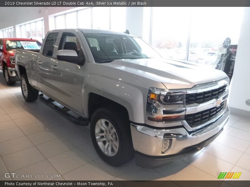 Silver Ice Metallic / Jet Black 2019 Chevrolet Silverado LD LT Double Cab 4x4