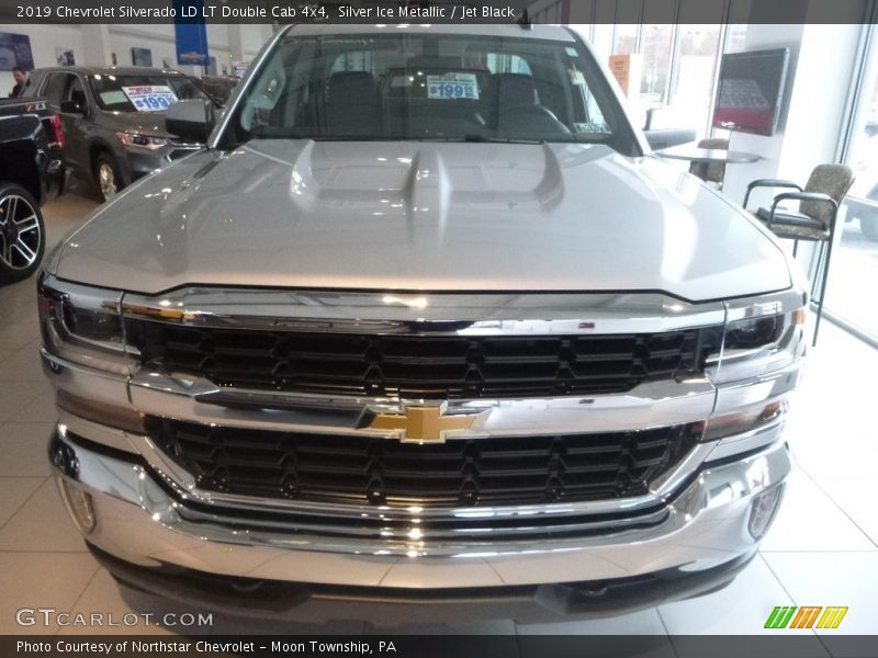 Silver Ice Metallic / Jet Black 2019 Chevrolet Silverado LD LT Double Cab 4x4