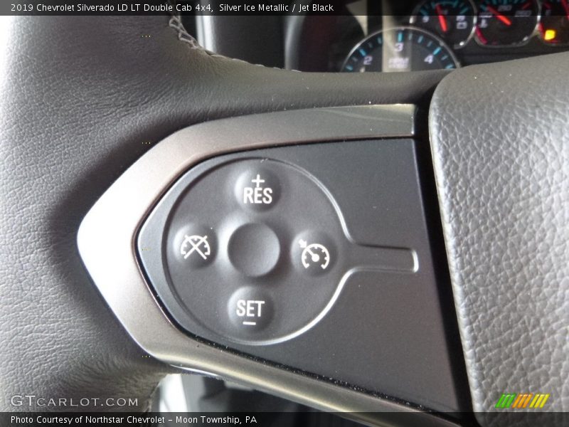 Silver Ice Metallic / Jet Black 2019 Chevrolet Silverado LD LT Double Cab 4x4