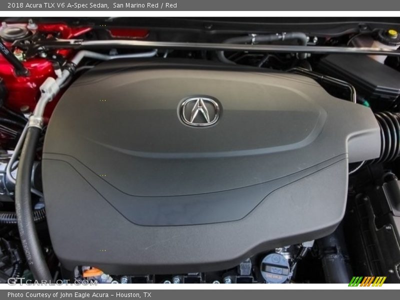 San Marino Red / Red 2018 Acura TLX V6 A-Spec Sedan