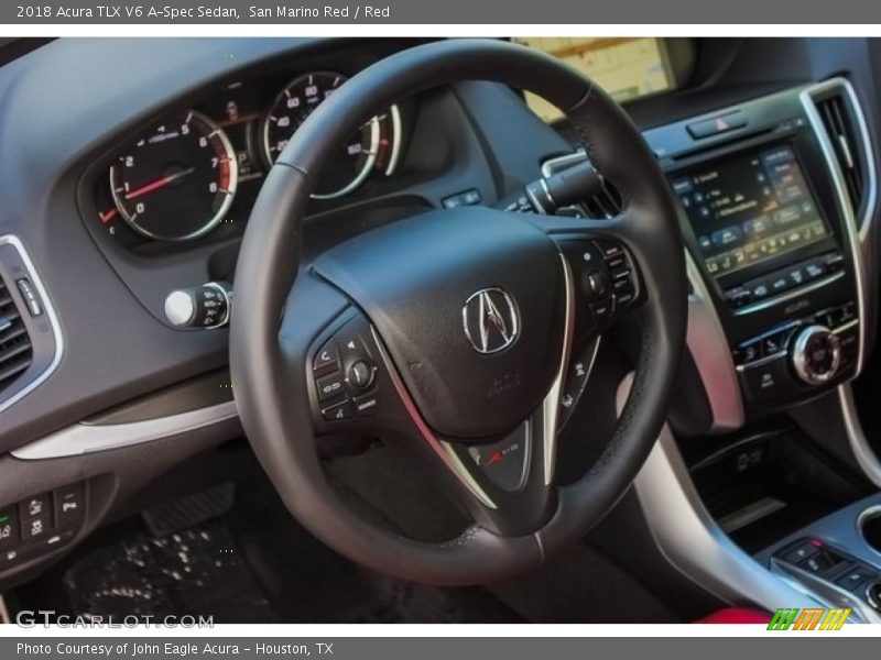 San Marino Red / Red 2018 Acura TLX V6 A-Spec Sedan