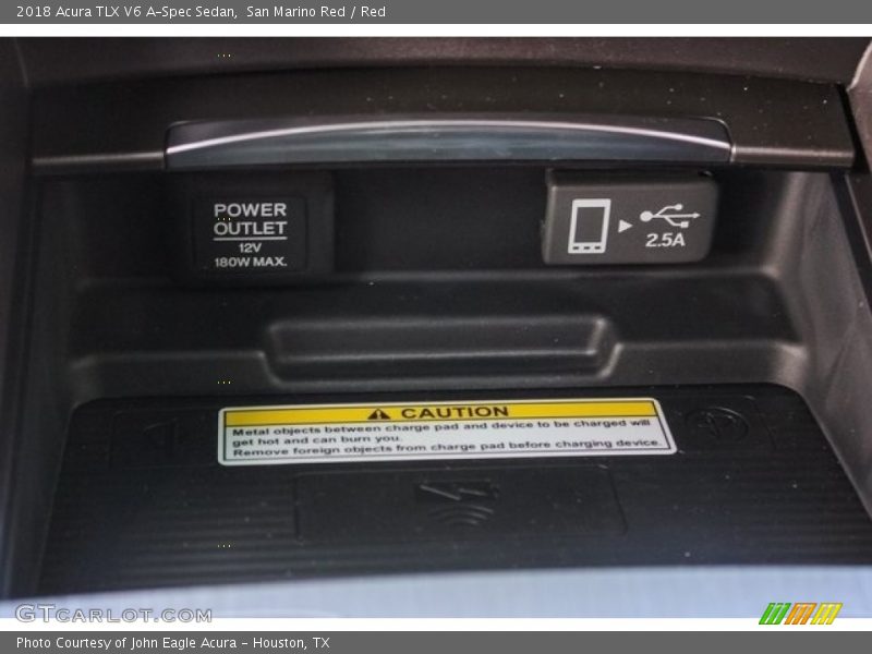 San Marino Red / Red 2018 Acura TLX V6 A-Spec Sedan