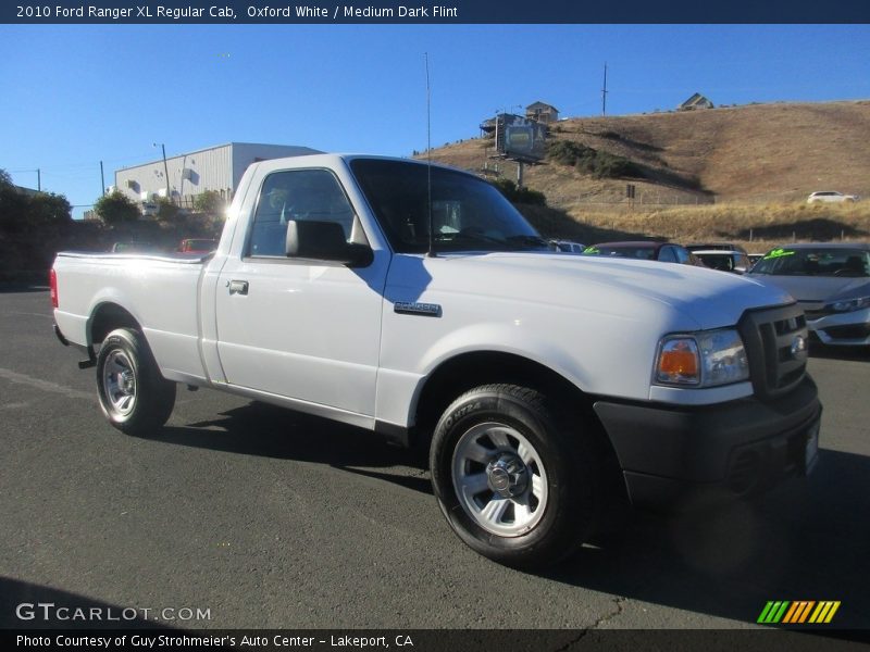 Oxford White / Medium Dark Flint 2010 Ford Ranger XL Regular Cab