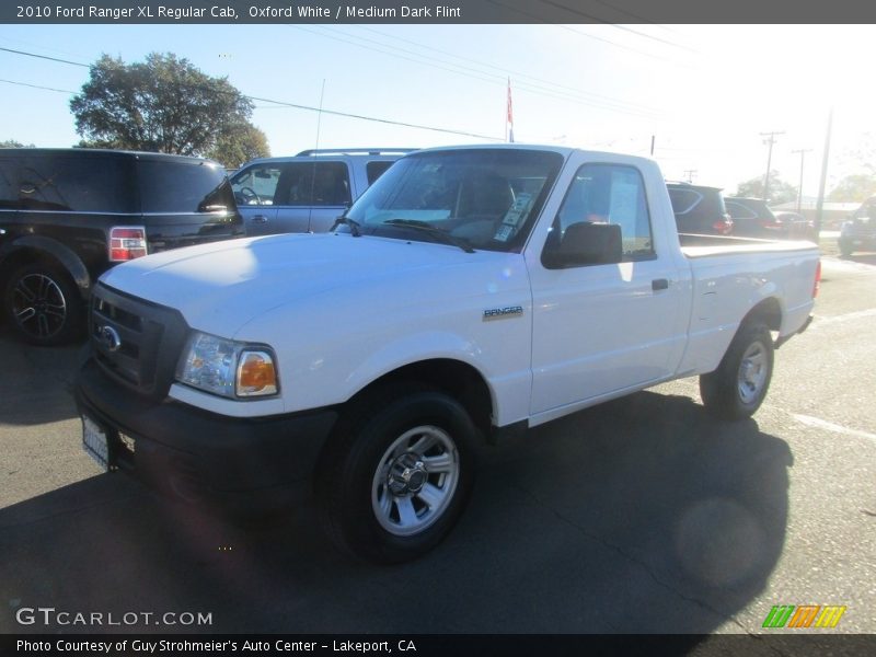 Oxford White / Medium Dark Flint 2010 Ford Ranger XL Regular Cab