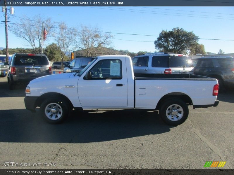 Oxford White / Medium Dark Flint 2010 Ford Ranger XL Regular Cab