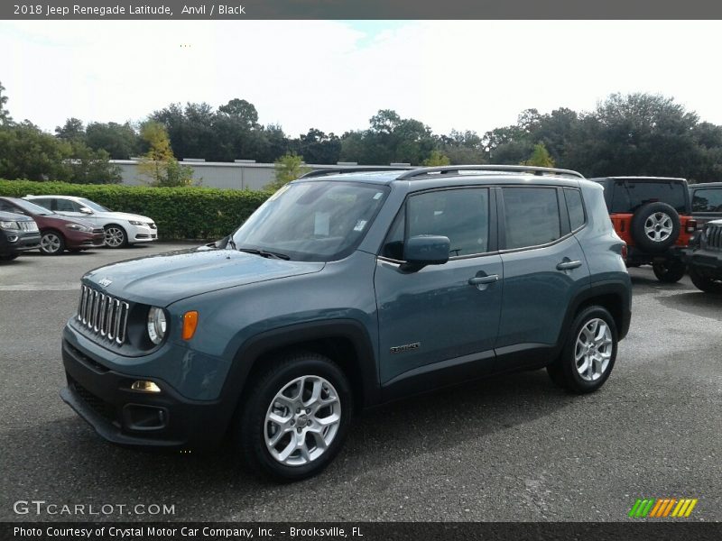 Anvil / Black 2018 Jeep Renegade Latitude