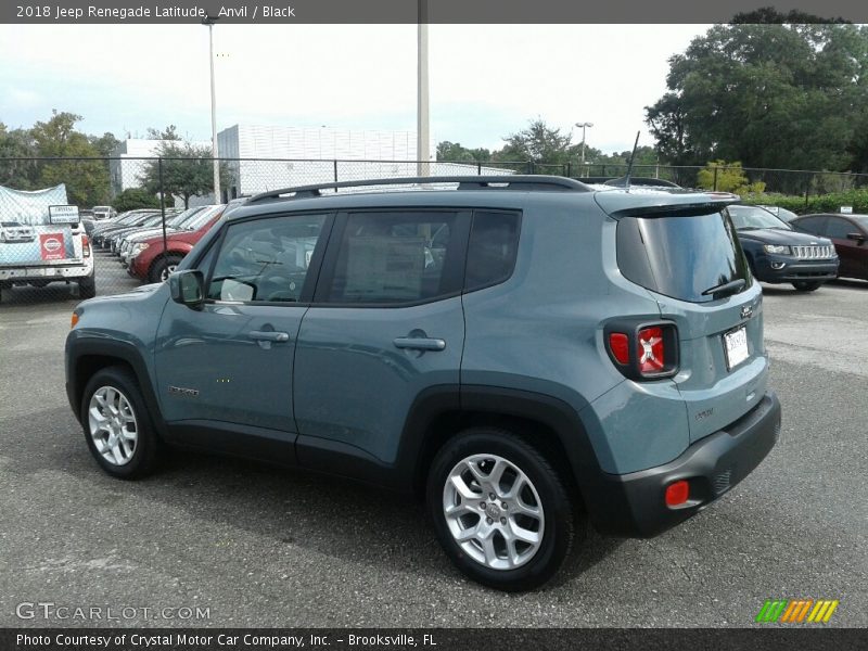 Anvil / Black 2018 Jeep Renegade Latitude