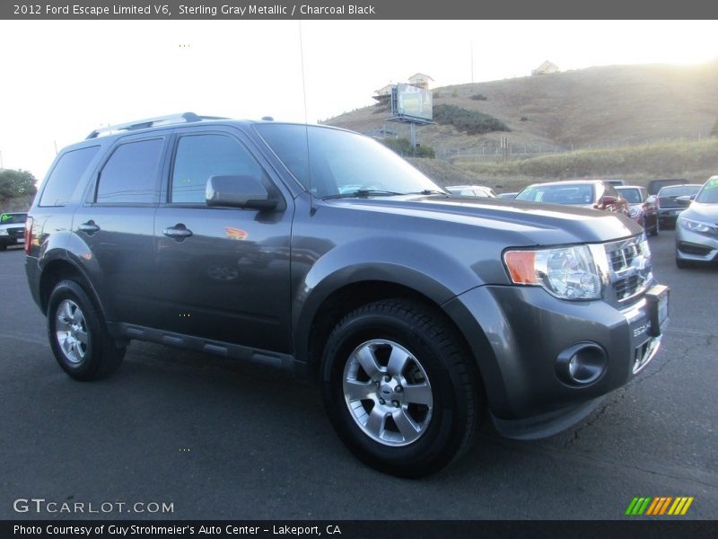 Sterling Gray Metallic / Charcoal Black 2012 Ford Escape Limited V6