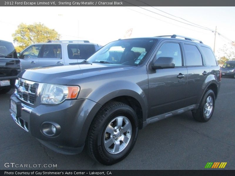 Sterling Gray Metallic / Charcoal Black 2012 Ford Escape Limited V6