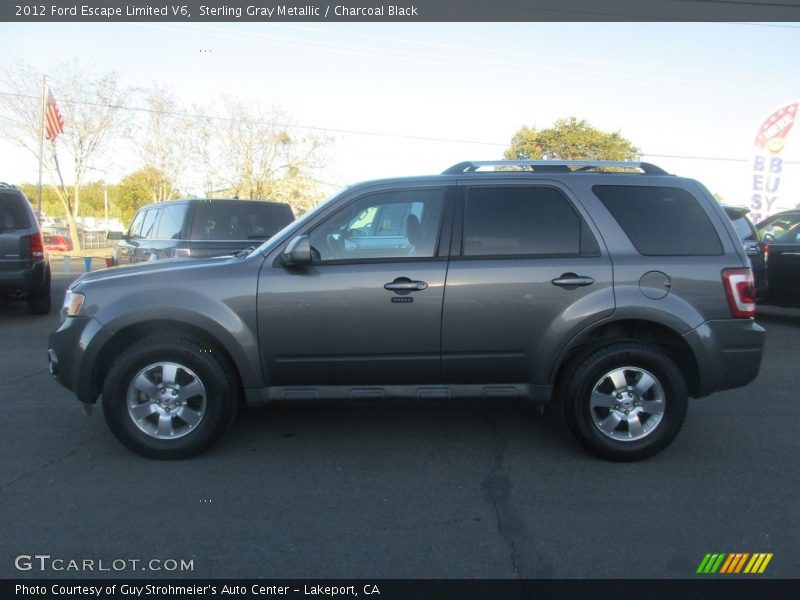 Sterling Gray Metallic / Charcoal Black 2012 Ford Escape Limited V6