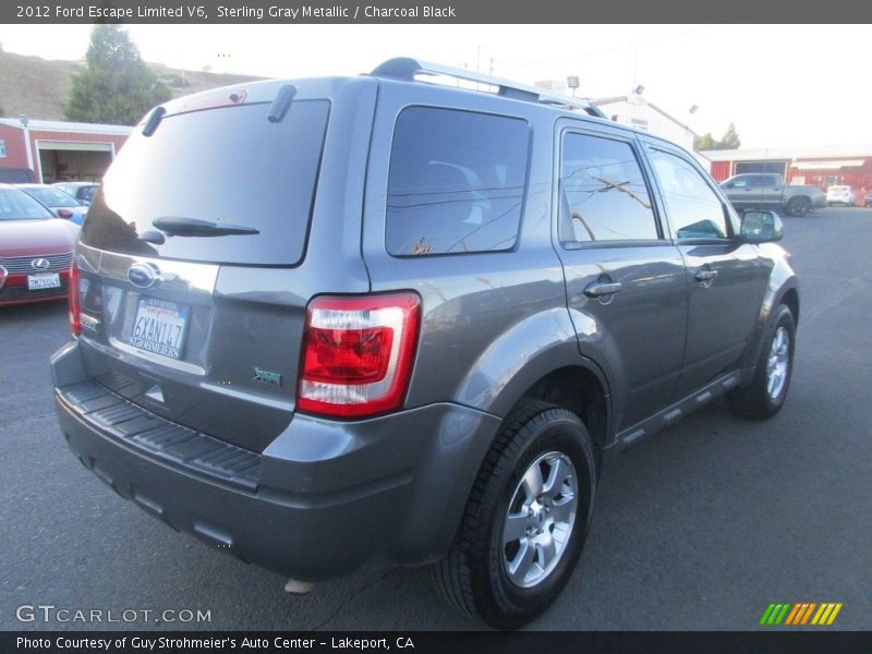 Sterling Gray Metallic / Charcoal Black 2012 Ford Escape Limited V6