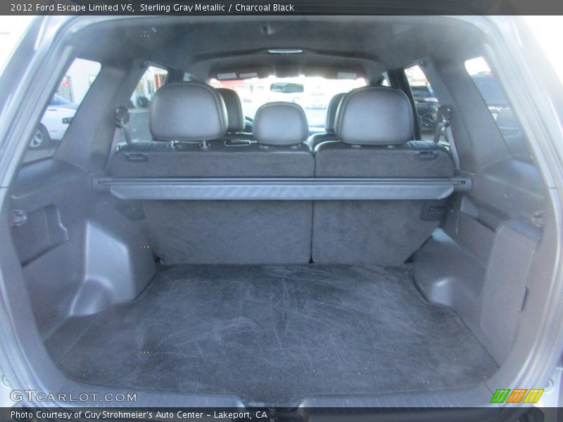 Sterling Gray Metallic / Charcoal Black 2012 Ford Escape Limited V6